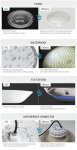 LED svetlo pre bazeny IP68 vodotesne - 24W LED lampa do bazenu biela 3000K