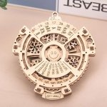 Kalendár drevený 3D – hlavolam rok, mesiace a dni 21 dielov