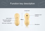 Peanut шпионски диктофон Mini - VOX разпознаване на глас + MP3 плейър + 16 GB памет