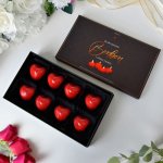 Svíčky srdce – set svíček 8 ks ve tvaru srdce
