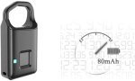 Inteligentný zámok na odtlačok prsta – vodotesný biometrický dverový zámok + USB nabíjanie