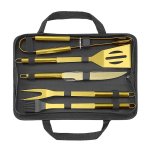 Nářadí grilovací sada s organizérem – BBQ set 5 ks nářadí + cestovní kufřík