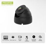 DOME kamera Full HD s uhlom záberu 160° fisheye + 16 IR LED nočné videnie + technológia WDR + podpora audia