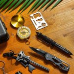 Multifunkčné nástroje na prežitie sada 13v1 – survival kit s multifunkčnými nástrojmi