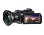 4K videokamera s WiFi + 12x optický zoom + makro objektív + LED svetlo a kufrík (FULL SET) – Ordro AC5