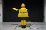 Nafukovacia reklama (panák či fugurína s mávajúcou rukou) výška 3m s LED - Super Hero