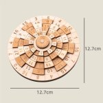 Hlavolam dřevěný 3D – matematická skládačka s čísly