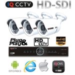 Sistem de camere 3x 1080P - camere IR de 30 de metri cu DVR