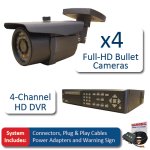 Cámara profesional HD SDI 4x + HD SDI DVR 4 canales