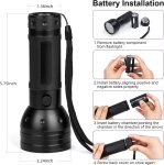 UV baterka na detekciu – 395nm ultrafialové svetlo + 51 LED svetlo