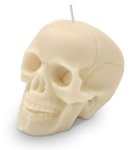 Sviečky lebka – set sviečok na Halloween v tvare lepky voskový 3 ks