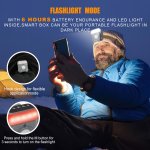 Mini osobný alarm so sirénou 130 dB a pohybovým senzorom – smart bezpečnostné zariadenie 7v1