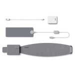 Vyhrievaný pás na kríže a chrbát – elektrický termo pás 100 % semiš + ohrev do 50 °C + USB napájanie