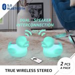 Plávajúca kačka LED farebná svietiaca + reproduktor 5W - IP67 vodotesný na diaľkové ovládanie