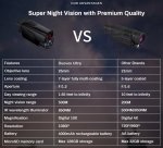 Full HD nočný monokulár Duovox – 10x digitálny zoom, farebné nočné videnie, CMOS snímač, výdrž batérie 4000mAh