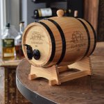 Dřevěný mini sud na víno – 3L soudek na víno, pivo a destiláty HARRISON