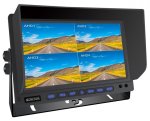 8CH hibridni 10" HD automobilski monitor za vožnju unazad AHD/ CVBS / FULL HD / HD kamere