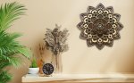 3D nástenná mandala Ruža – drevená dekorácia na stenu (drevený obraz)
