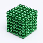 Magnetické guličky neocube v zelenej farbe 5mm