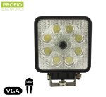 Vodotesné cúvacie kamery s uhlom záberu 120° a pracovným osvetlením 8x LED s výkonom 1154 lm