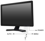 Monitor na kamery BNC vstupem 19" - pro CCTV kamerové systémy s HDMI + USB + 1440×900px