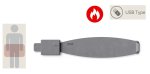 Vyhrievaný pás na kríže a chrbát – elektrický termo pás 100 % semiš + ohrev do 50 °C + USB napájanie