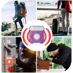 Mini osobný alarm so sirénou 130 dB a pohybovým senzorom – smart bezpečnostné zariadenie 7v1