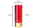 Sada pohárov v tvare nábojníc – 4 kusy poldecákov 44 ml