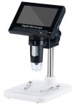 Mikroskop aj pre deti - digitálny s kamerou a displejom 4,3" na PC + LED svetlo s 50-1000x priblížením