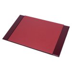 Kancelářský set – luxusní 8-dílný set na pracovní stůl (ořech + kůže Bordeaux)