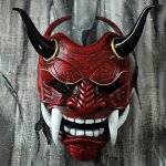 Maska na obličej Japan Assassin – japonská ninja maska na Halloween a karneval