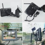 Kit retromarcia solare - Monitor 5" + telecamera magnetica wifi wireless HD 720P