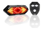 Zadné bezdrôtové svetlo na bicykel so smerovkami + 32 LED + zvukový efekt 120 dB