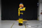 Nafukovacia reklama (panák či fugurína s mávajúcou rukou) výška 3m s LED - Super Hero