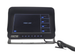 Monitor LCD impermeable - 10" con protección IP69 para 8 cámaras + tarjeta SD de 128 GB