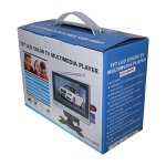 7" LCD-monitor met BNC- en phono-ingangen en luidsprekers