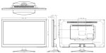 LED monitor 23,6" VGA, HDMI, s BNC vstupom a výstupom