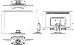 LED monitor 27" VGA, HDMI, s BNC vstupem a výstupem