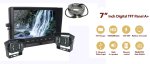 Parkplatzauto - AHD 7" LCD Monitor + 2x Kamera mit 18 IR LED