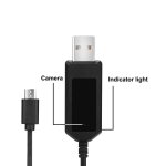 USB кабел за зареждане с вградена FULL HD камера и 8GB памет