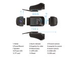 Doppia fotocamera per auto 3G WiFi + rilevamento in tempo reale GPS - PROFO X1