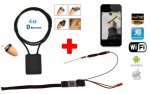 Уникален шпионски комплект - Шпионска слушалка + pinhole WiFi HD камера