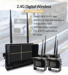 7" LCD-Wende-Monitor mit 2 WiFi-Kameras und DVR-Funktion