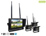 סט היפוך WiFi 3 מצלמות + צג LCD 7 אינץ' עם הקלטה