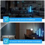 UV light sanitizer lamp 360° with ozone 38W