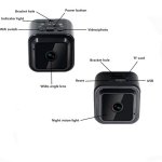 Мини шпионска камера FULL HD + WiFi + IR LED 10м