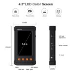 Borescope FULL HD camera waterproof + 4,3" display + 6xLED