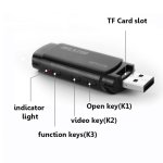 Скрита камера USB ключ FULL HD + детекция на движение с IR LED