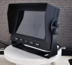 Monitor auto hibrid cu 2 canale inversare de 5" AHD/CVBS