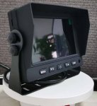 Monitor auto hibrid cu 2 canale inversare de 5" AHD/CVBS